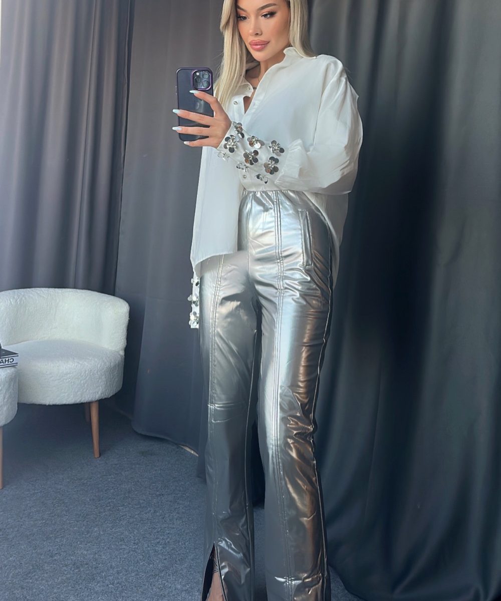 Oversize Beyaz Poplin Gömlek